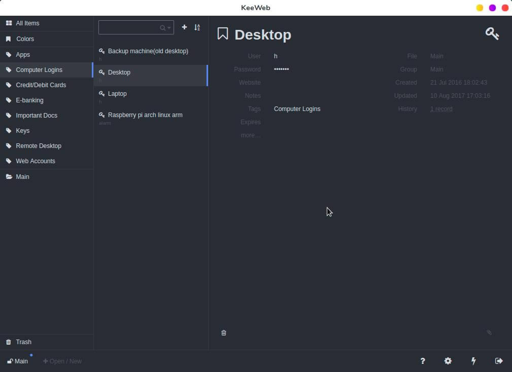 KeeWeb--KeeWeb v1.9.0ٷ