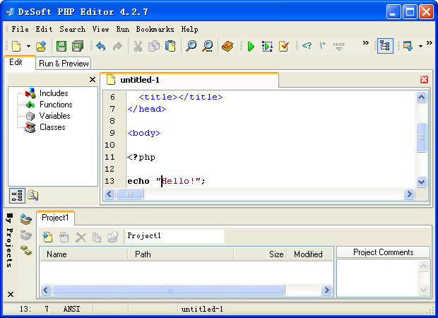 DzSoft PHP Editor-DzSoft PHP Editord v4.2.7.8ٷʽ