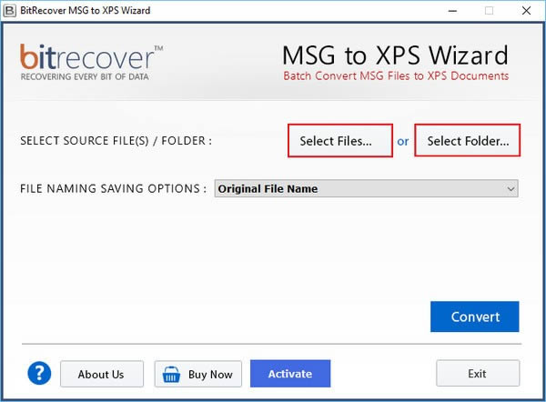 BitRecover MSG to XPS Wizard-MSGXPSǨƹ-BitRecover MSG to XPS Wizard v4.0ٷ汾