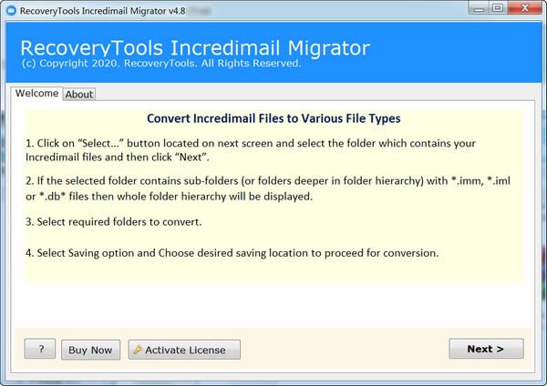 RecoveryTools IncrediMail Migrator-Ǩƹ-RecoveryTools IncrediMail Migrator v4.8.0ٷ汾