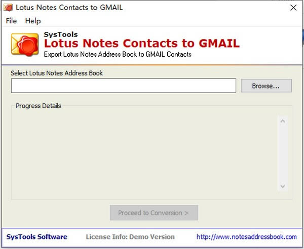 Lotus Notes Contacts to Gmail-Ǩƹ-Lotus Notes Contacts to Gmail v3.0ٷ汾