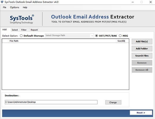 SysTools Outlook Email Address Extractor-䴦-SysTools Outlook Email Address Extractor v4.0ٷ汾ٷ汾