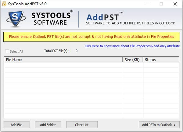 SysTools AddPST-ʼ-SysTools AddPST v3.0ٷ汾