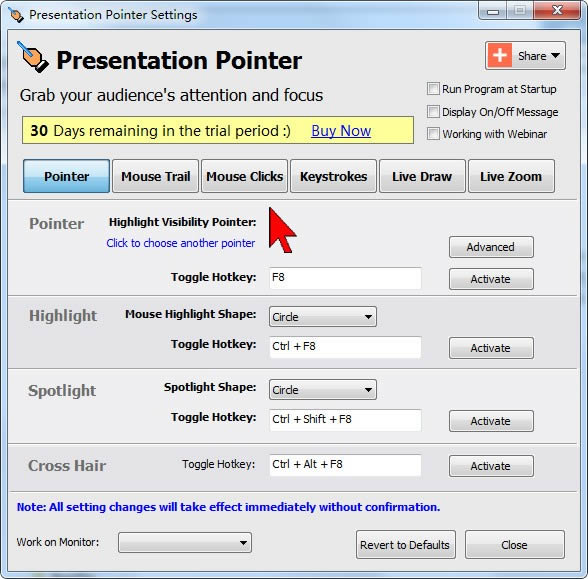 Presentation Pointer-ʾĸָ-Presentation Pointer v1.6.2ٷ汾