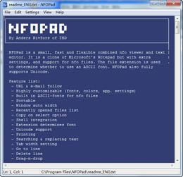 NFOPad(NFO鿴༭)V1.7.0.0ٷ