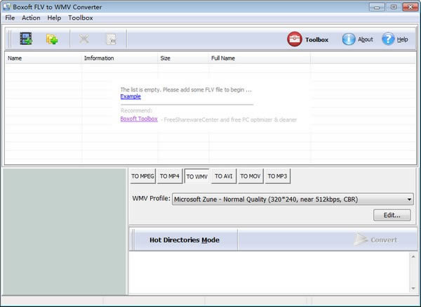 Boxoft Free FLV to WMV Converter-FLVWMVת-Boxoft Free FLV to WMV Converter v1.0ٷ汾