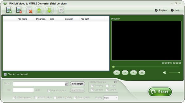 iPixSoft Video to HTML5 Converter-HTML5Ƶת-iPixSoft Video to HTML5 Converter v3.0.0ٷ汾