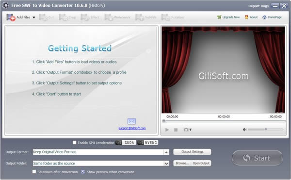 Free SWF to Video Converter-Ƶת-Free SWF to Video Converter v10.6.0ٷ汾