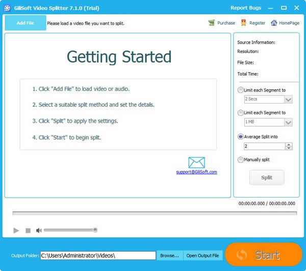 Gilisoft Video Splitter-ҕlָ-Gilisoft Video Splitterd v7.1.0ٷ汾