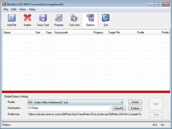 Bluefox AVI MP4 Converter-AVI/MP4Ƶʽת-Bluefox AVI MP4 Converter v3.01ٷ汾