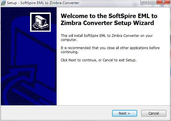 SoftSpire EML to Zimbra Converter؈D