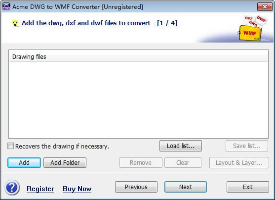 Acme DWG to WMF Converter(DWGתWMF)