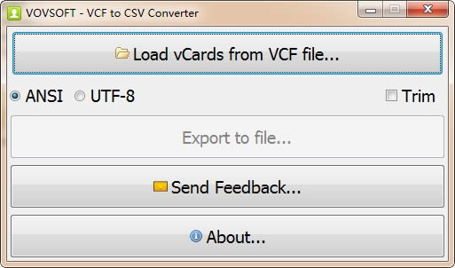 VovSoft VCF to CSV Converter-VCFתCSV-VovSoft VCF to CSV Converter v2.8ٷ汾