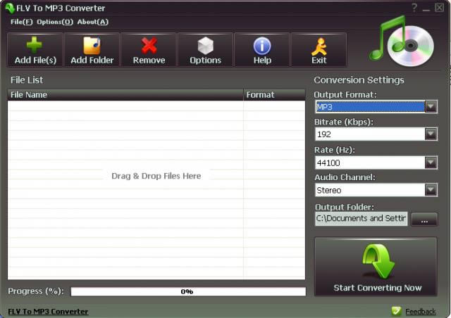 FLV To MP3 Converter-flvתmp3ʽת-FLV To MP3 Converter v3.0.0.4ɫѰ