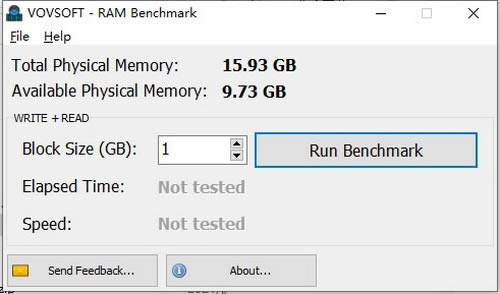 Vovsoft RAM Benchmark-ڴ׼Թ-Vovsoft RAM Benchmark v1.0ٷ汾