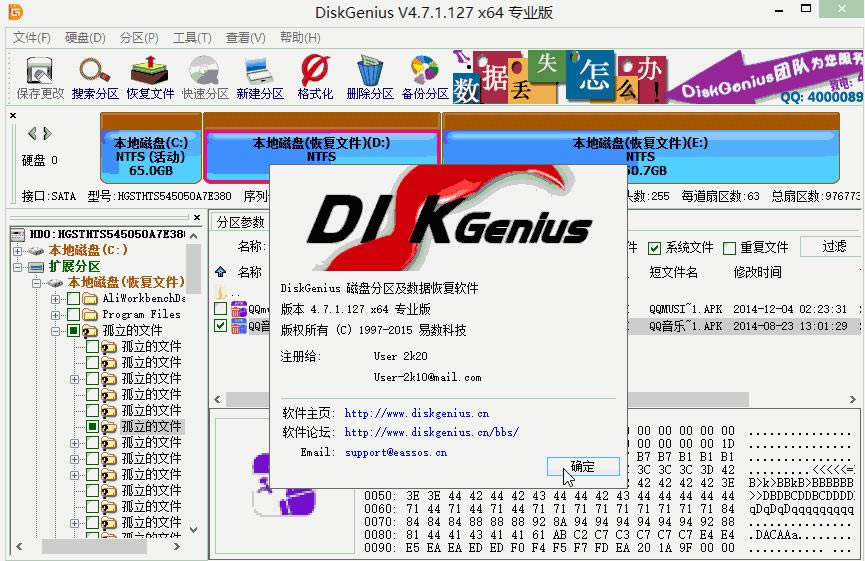 DiskGenius-Ӳ̷-DiskGenius v5.4.0.1124  ٷʽİ(Ӳ̷)Ѱ