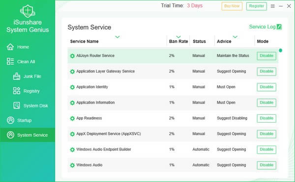 iSunshare System Genius-ϵͳ-iSunshare System Genius v3.0.2.2ٷ汾