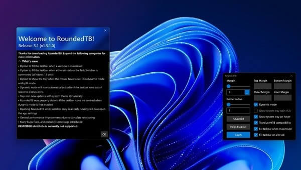 roundedTB-win11-roundedTB v3.1ٷ汾