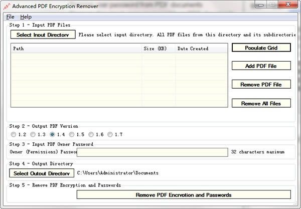 Advanced PDF Encryption Remover-PDFĵɾ-Advanced PDF Encryption Remover v1.7ٷ汾