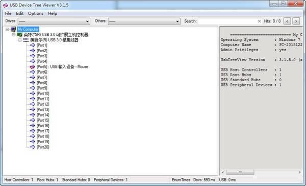 USB鿴-USB Device Tree Viewer-USB鿴 v3.7.1ɫ