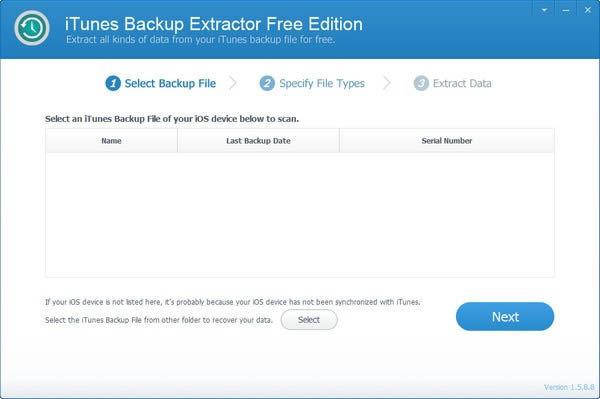 iTunes Backup Extractor Free Edition-iTunesȡ-iTunes Backup Extractor Free Edition v1.5.8.8ٷ汾