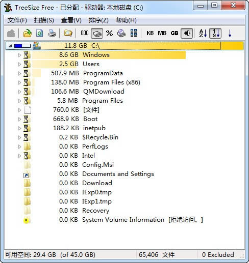 TreeSizeFreeӲļ-TreeSizeFreeӲļ v4.5.2ٷ汾