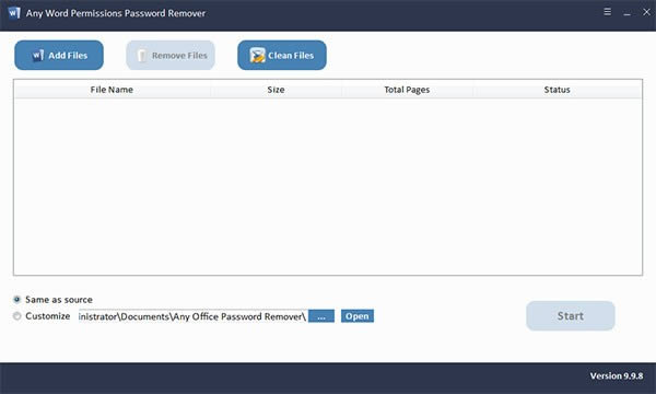 Any Word Permissions Password Remover-wordƳ-Any Word Permissions Password Remover v9.9.8ٷ汾