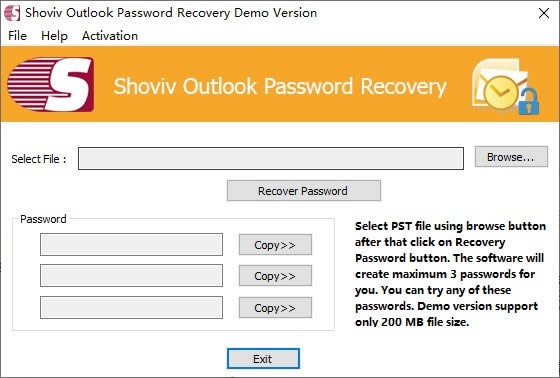 Shoviv Outlook Password Recovery-Outlookļָ-Shoviv Outlook Password Recovery v20.1ٷ汾