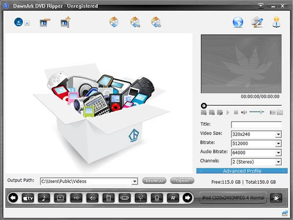 DawnArk DVD Ripper-DVD¼-DawnArk DVD Ripper v2.0.30.01118ٷ汾