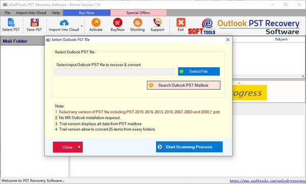 eSoftTools PST Recovery-PSTָ-eSoftTools PST Recovery v7.0ٷ汾