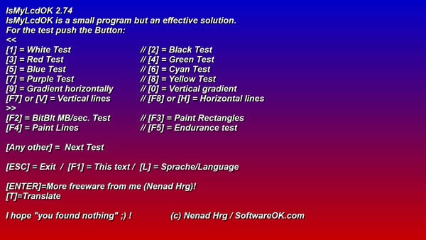 IsMyLcdOK-Һʾ⹤-IsMyLcdOK v4.34ٷ汾