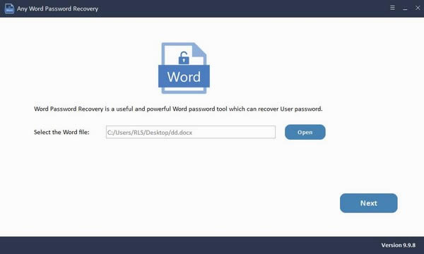 Any Word Password Recovery-Wordָ-Any Word Password Recovery v9.9.8.0ٷ汾