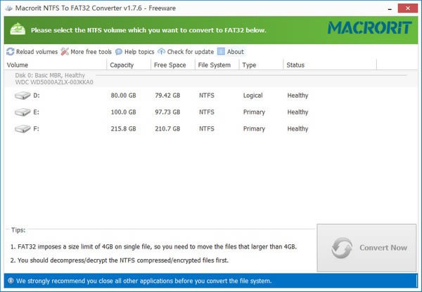 Macrorit NTFS to FAT32 Converter-Ӳת-Macrorit NTFS to FAT32 Converter v1.7.6Ѱ