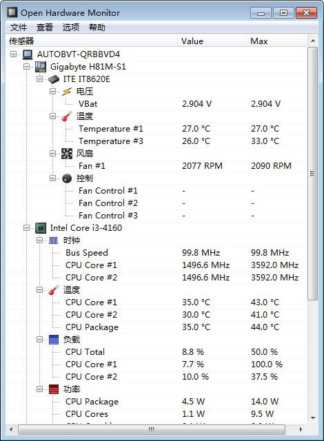 Open Hardware Monitor-¶ȼ-Open Hardware Monitor v0.9.6ɫİ