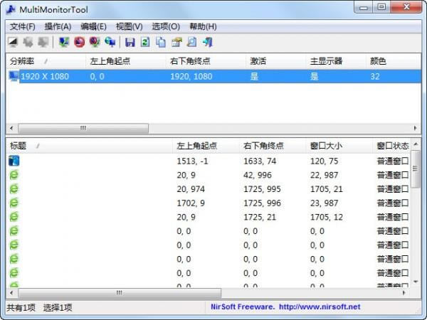 ʾл MultiMonitorTool-ʾл MultiMonitorTool v1.82ɫ