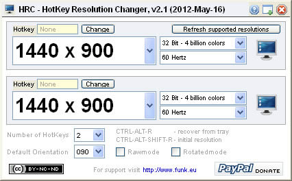 HotKey Resolution Changer-ֱO(sh)ù-HotKey Resolution Changerd v2.1.0.0Gɫ