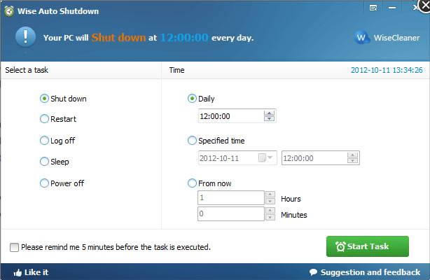 Wise Auto Shutdown-rԄPC-Wise Auto Shutdownd v1.5.5.82ٷ汾
