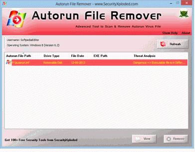 Autorun File Remover-ϵͳȫɨ-Autorun File Remover v4.0ٷ汾