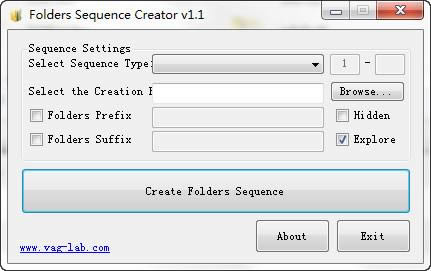 Folders Sequence Creator-½ļA-Folders Sequence Creatord v1.1.0.0ٷʽ