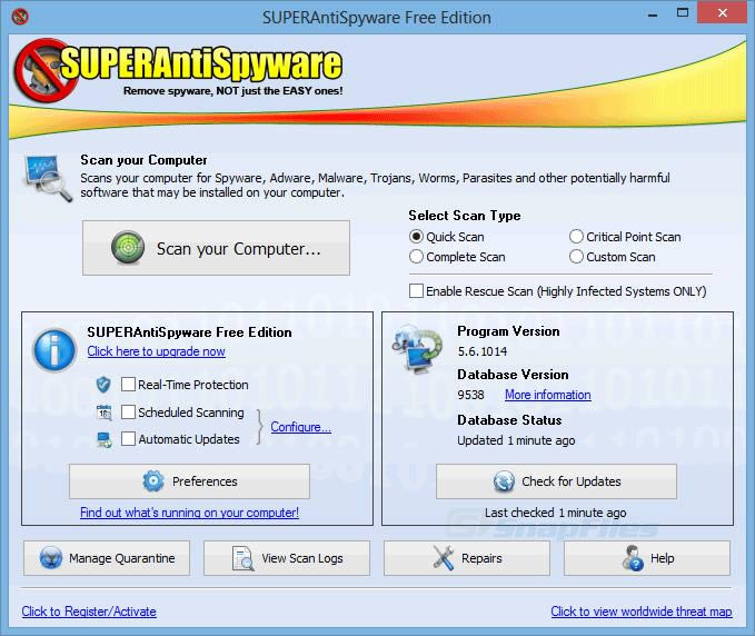 SuperAntiSpyware Free Edition-gՙܛ-SuperAntiSpyware Free Editiond v6.0.1206ٷ汾