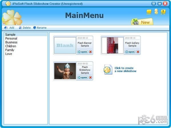 iPixSoft Flash Slideshow Creator(flash)