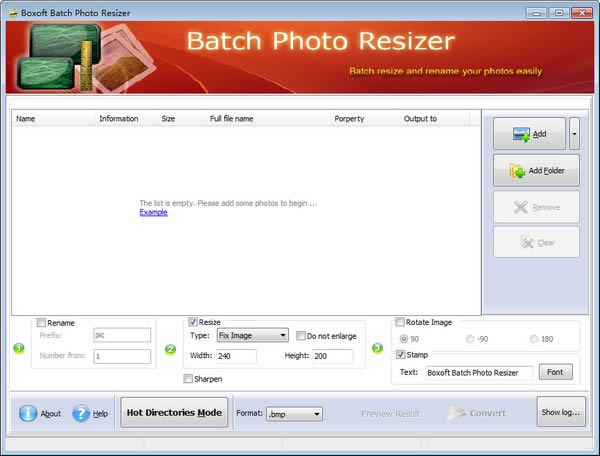 Boxoft Batch Photo Resizer-ͼ-Boxoft Batch Photo Resizer v1.3ٷ汾