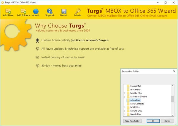 Turgs MBOX to Office 365 Wizard-MBOXOffice 365ת-Turgs MBOX to Office 365 Wizard v2.1.0ٷ汾