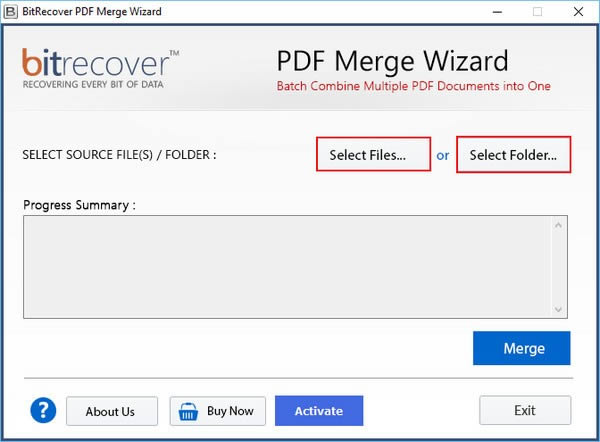 BitRecover PDF Merge Wizard(PDFϲ)