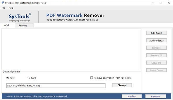 SysTools PDF Watermark Remover-PDFļ-SysTools PDF Watermark Remover v4.0ٷ汾