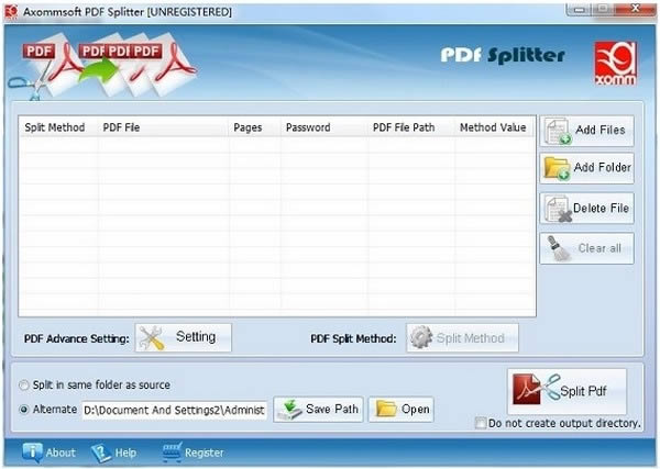 Axommsoft PDF Splitter-PDFָ-Axommsoft PDF Splitter v1.2ٷ汾