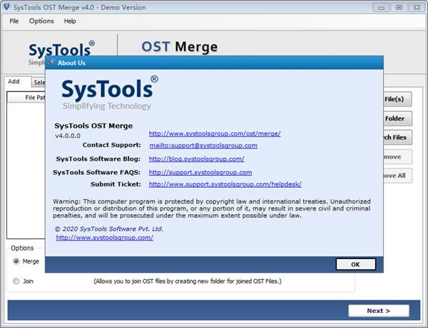 SysTools OST Merge-ļϲ-SysTools OST Merge v4.0ٷ汾