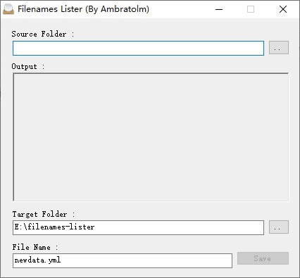 Filenames Lister-ļбɹ-Filenames Lister v0.1ٷ汾