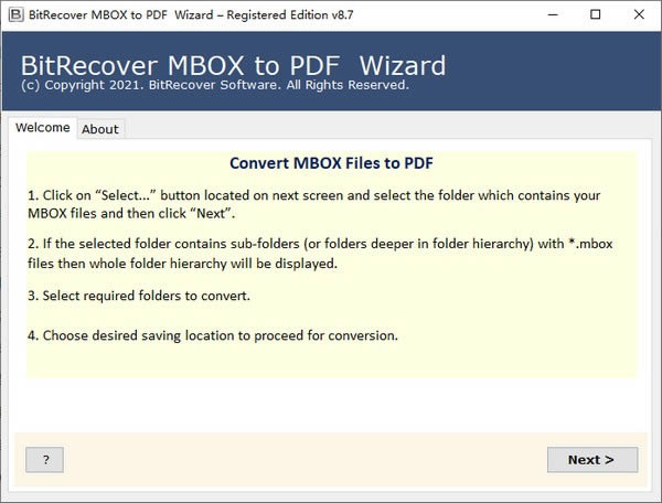 BitRecover MBOX to PDF Wizard(ļʽDQ)