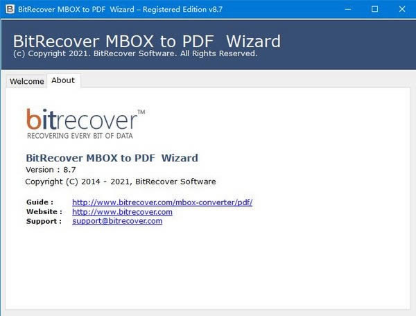 BitRecover MBOX to PDF Wizard-ļʽת-BitRecover MBOX to PDF Wizard v8.7Ѱ